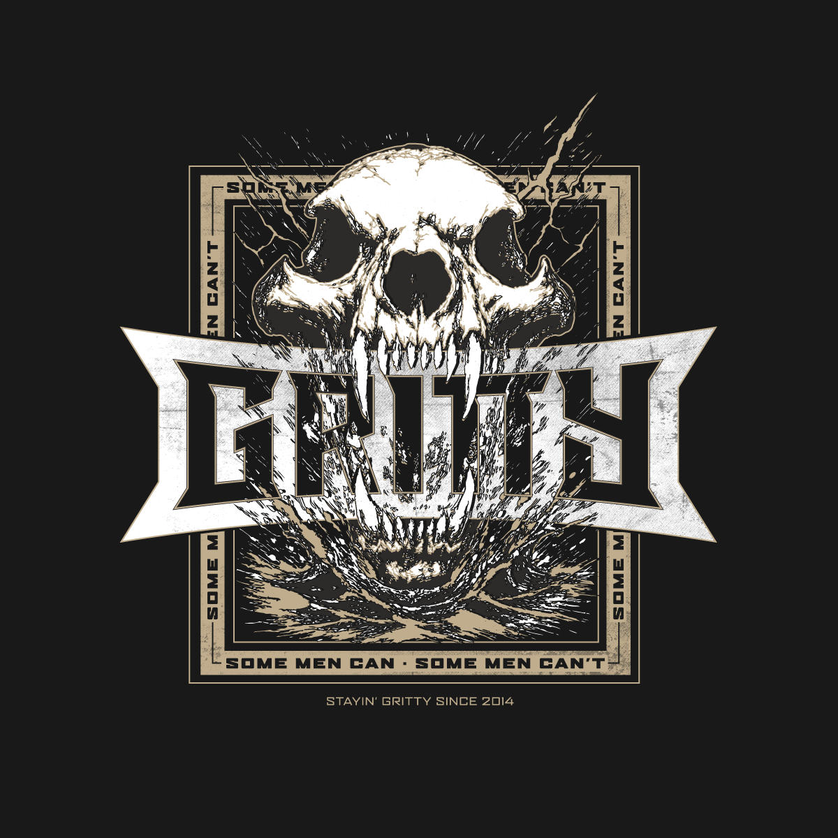 GRITTY BEAR DOWN TEE