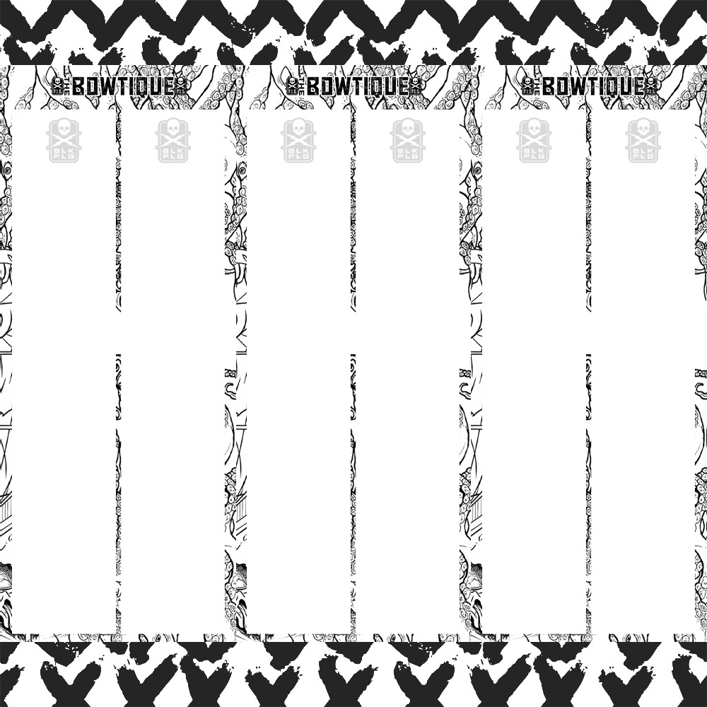 BLK FLG x BOWTIQUE : SOLID WHITE ARROW WRAPS