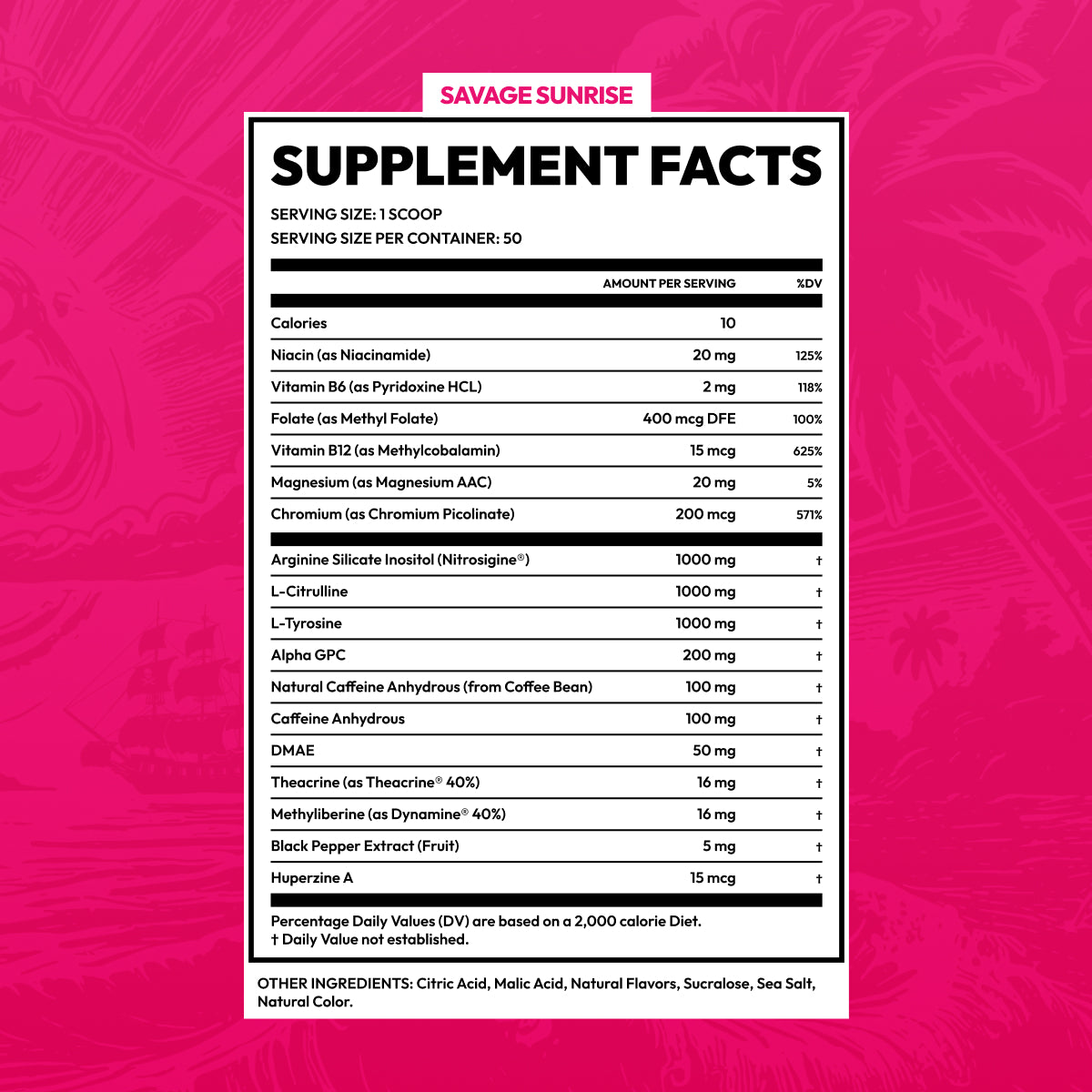 REVENGE ENERGY TUB — SAVAGE SUNRISE